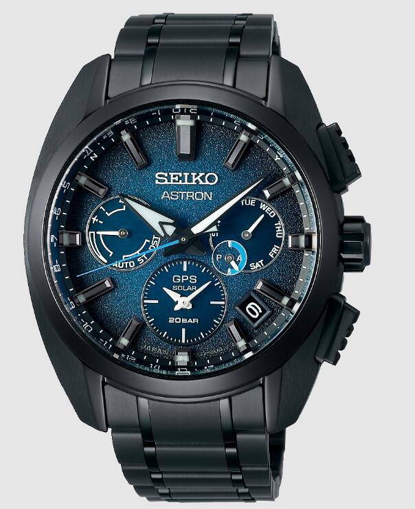 Seiko Astron 5X53 Dual-Time Sport Titanio Blue SSH105J1 Replica Watch